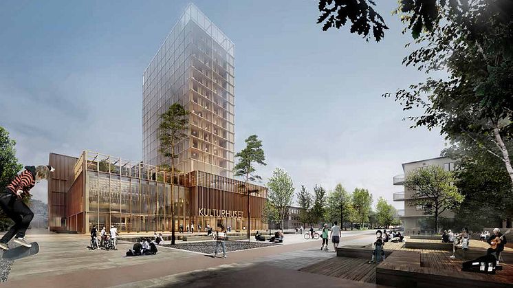 White Arkitekter vann arkitekttävlingen om kulturhus och hotell i Skellefteå