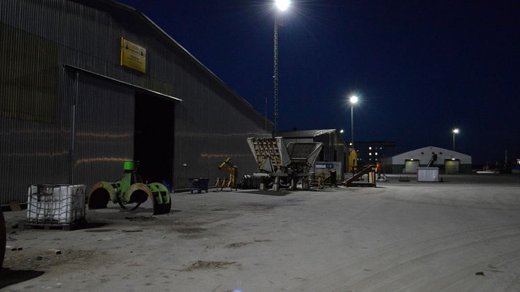 Sölvesborgs hamn miljösatsar med LED mastbelysning