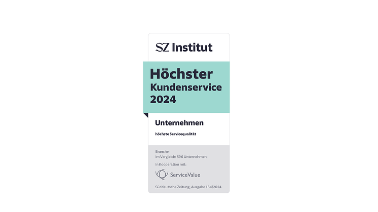 Unternehmen mit besonders hoher Servicequalität