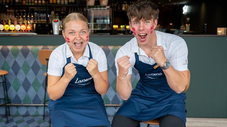 Tjenerne i Larsens Sportsbar & Bistro er EM-klar