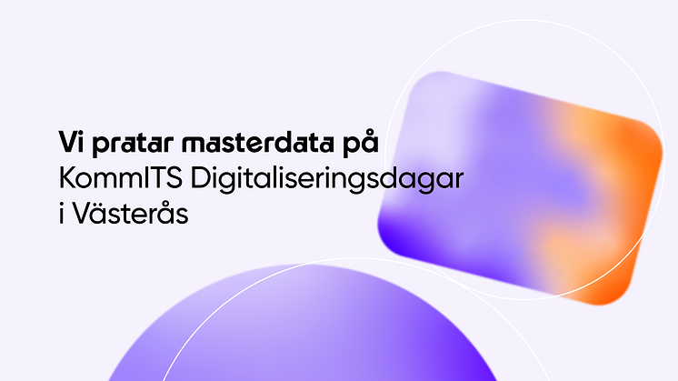 Frends pratar masterdata på KommITS Digitaliseringsdagar i Västerås.