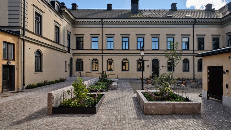 FOJAB har gett Residensets gård ett nytt utseende. Foto: Werner Nystrand
