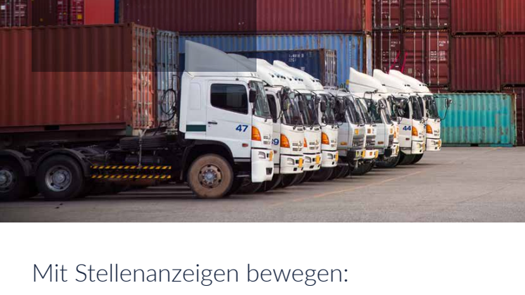 E-Book: Mit Stellenanzeigen bewegen - So rekrutieren Sie erfolgreich in der Logistik-Branche