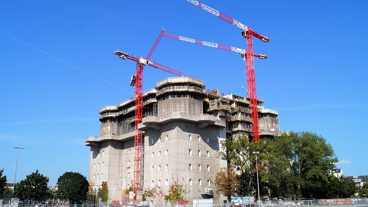 Baustelle Flakbunker, Septemer 2020
