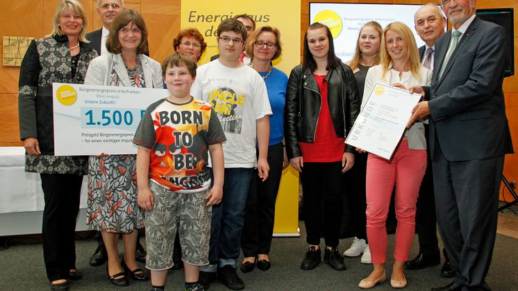 Bürgerenergiepreis Unterfranken 2016 verliehen 