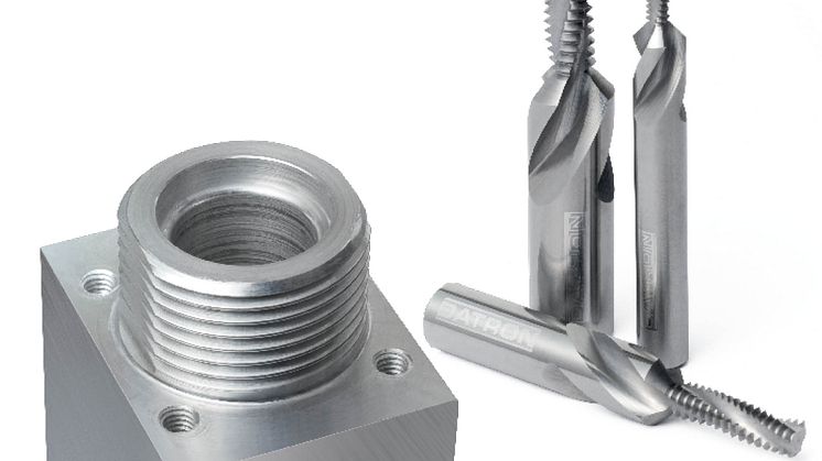 Steget från att skära gängor till att fräsa gängor ger en enorm produktivitetsförbättring! 
