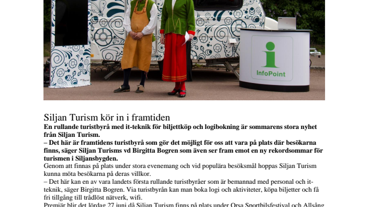Siljan Turism kör in i framtiden