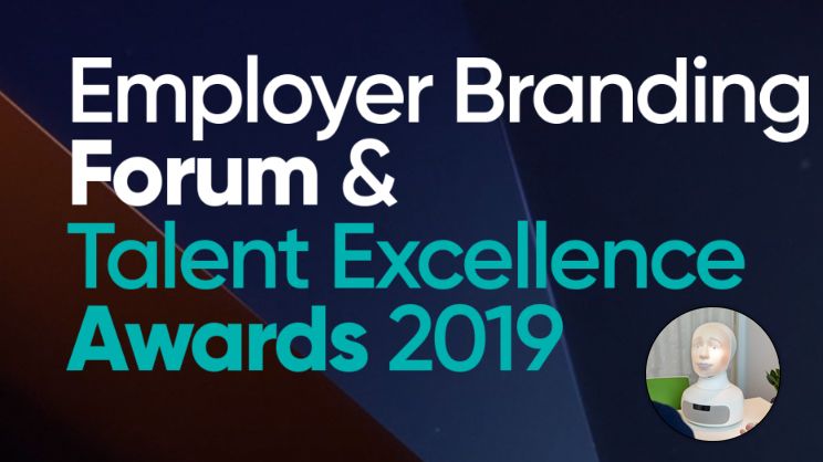 TNG:s VD och AI-roboten Tengai på Employer Branding Forum & Talent Excellence Awards 2019