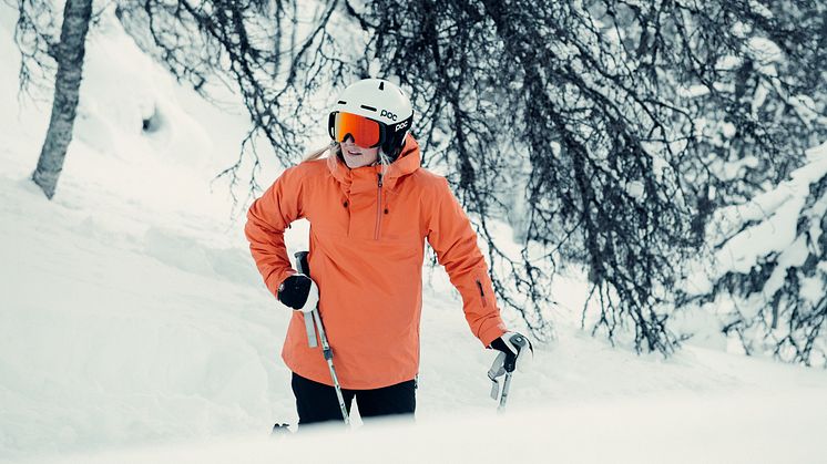 Stranda V2 Insulated Anorak  har ikke bare nytt design, den er også mer bærekraftig enn sin forgjenger. Foto: Hans Kristian Krogh-Hanssen / Bergans