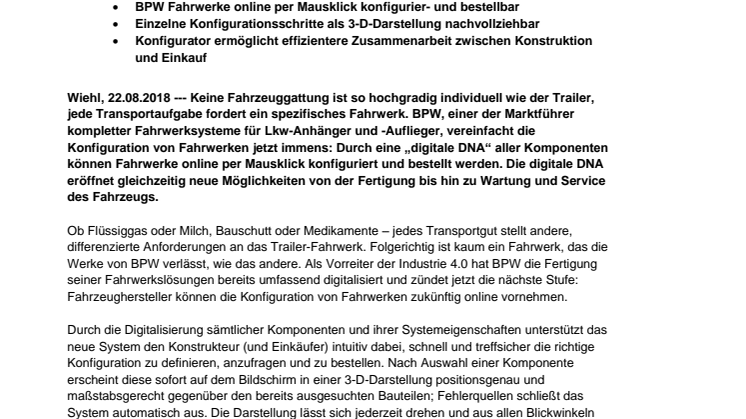 Born digital: So revolutioniert BPW jetzt die Konfiguration, Bestellung und Fertigung von Fahrwerken 