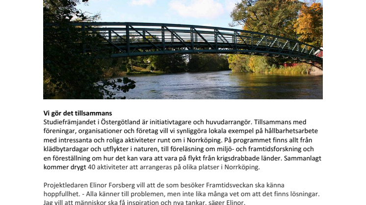 Framtidsveckan i Norrköping - på onsdag drar den igång