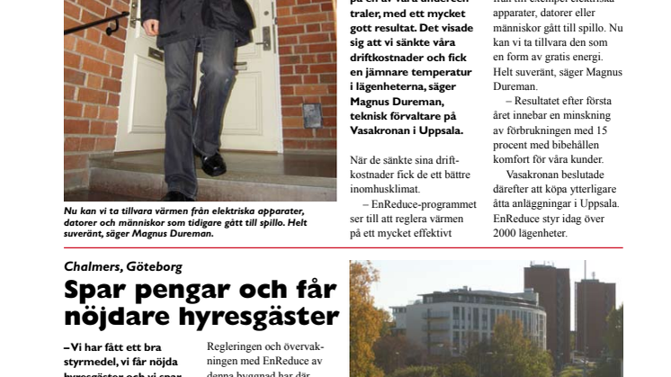 EnReduce tar hjälp av Informatör för att nå ut till bostadsrättsföreningar och fastighetsägare 
