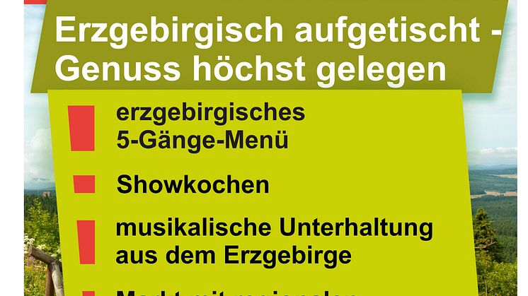 Erzgebirgisch aufgetischt - Genuss höchst gelegen 