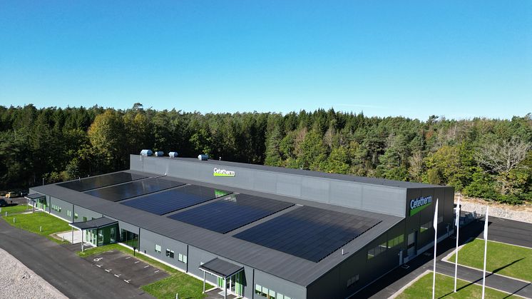 Cetetherm i Ronneby entrésidan mot söder