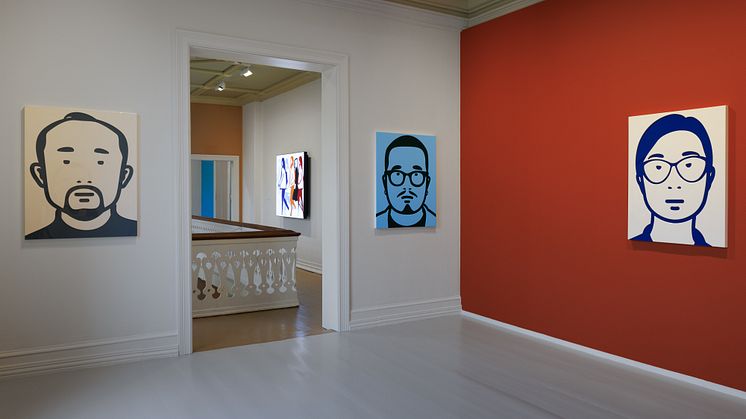 Julian Opie. Installation view JO.VRGF15@Moss. 2023. Foto_Eivind Lauritzen_3