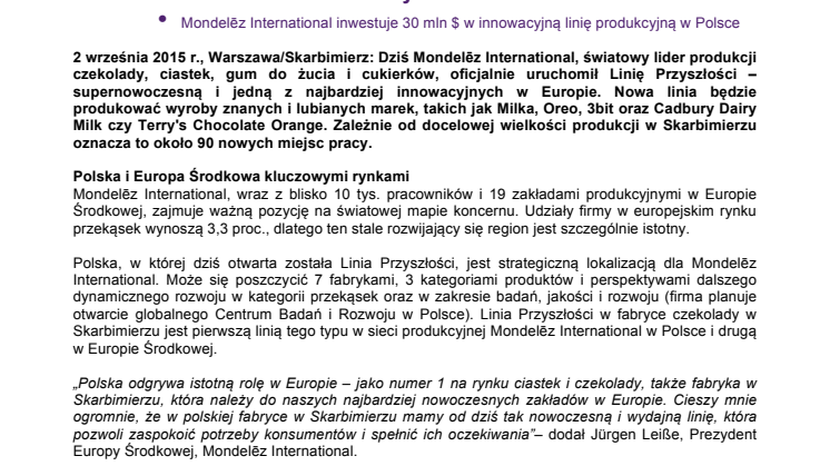 Otwarcie Linii Przyszłości w Skarbimierzu