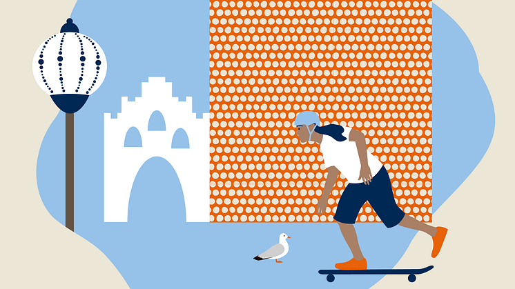 Malmö stadsarkivs nya kartguide "Upptäck unik arkitektur i Malmö – en kartguide".
