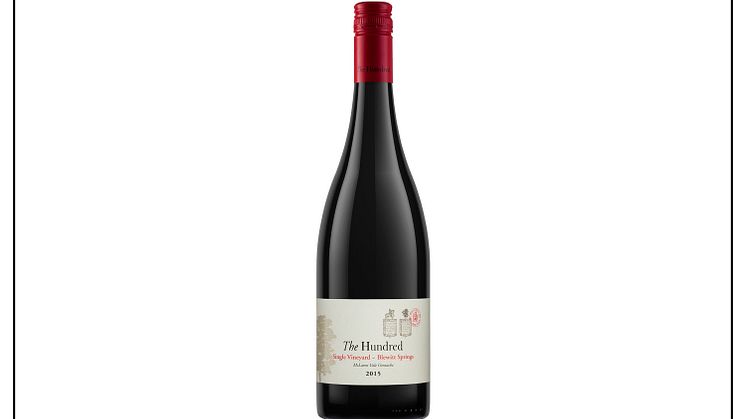 Lively Wines lanserar Willunga 100  Clarendon Single Vineyard 2015,  17 maj.