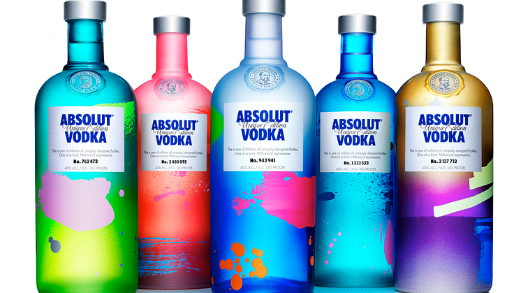 ABSOLUT UNIQUE - ett tekniskt mästerverk som resulterat i en upplaga med nära fyra miljoner unika flaskor