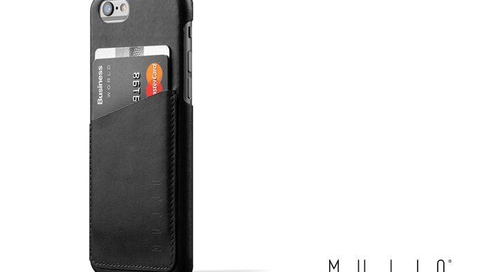 Mujjo Leather Wallet Case - Plånboksskal av äkta läder för iPhone 6/6s med 4,7” skärm