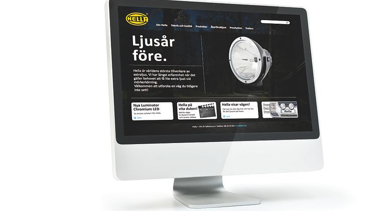 Hella lanserar svensk webbsida 