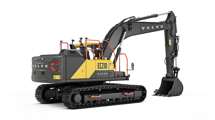 Volvo EC210 bandgrävare - höger bak