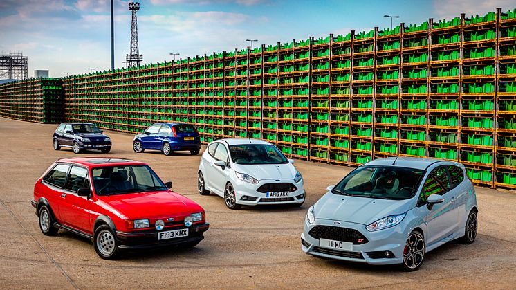 Flere generasjoner Ford Fiesta