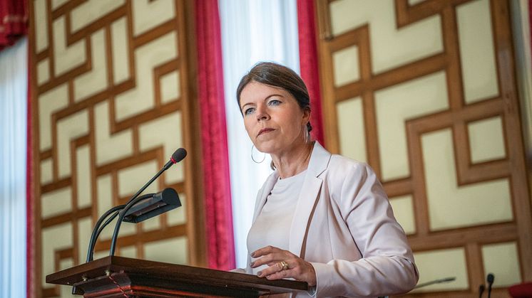 Skolborgarrådet Isabel Smedberg-Palmqvist (L) om möjliggörandet av digitala verktyg. Foto: Kate Gabor