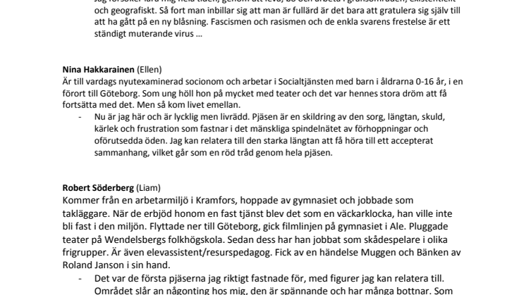 Området- info om de medverkande med flera
