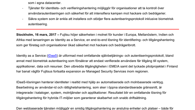 Fujitsu lanserar ny realtidslösning för identitetshantering 