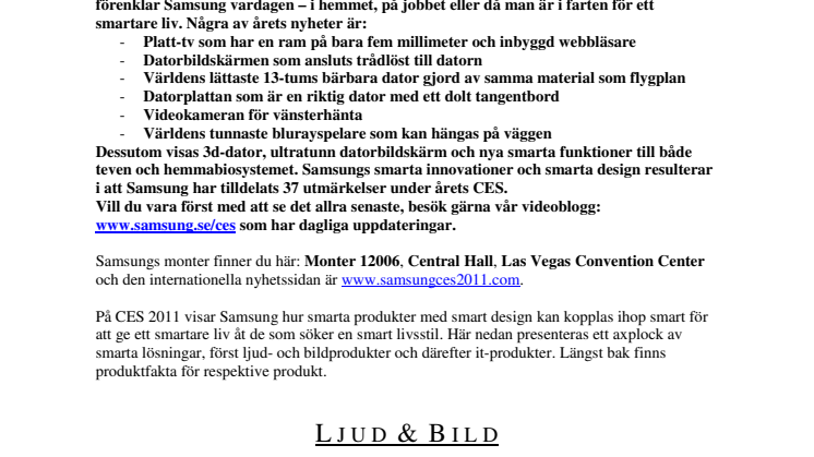 Ett smartare liv med Samsung