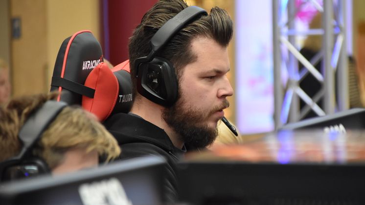Göteborgaren och streamaren Polski under förra årets esport-event på Kungsmässan