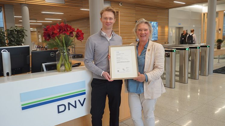 The board celebrating ISO42001-certificate at DNV in Hovik Oslo.JPG