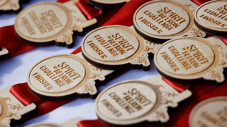 Foto: Medaljer till deltagarna i Spirit och Belron 2023