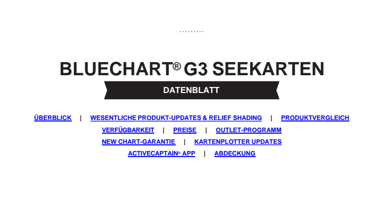 Datenblatt Garmin BlueChart g3 Vision Seekarten v2021