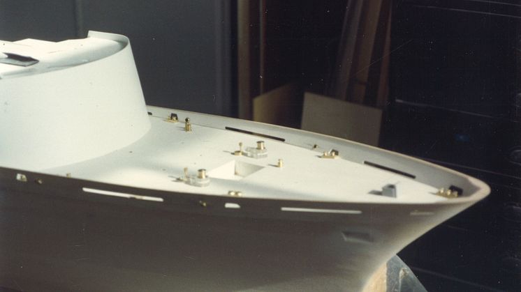 Modell av Kungsholm, arbete pågår, 1994. 