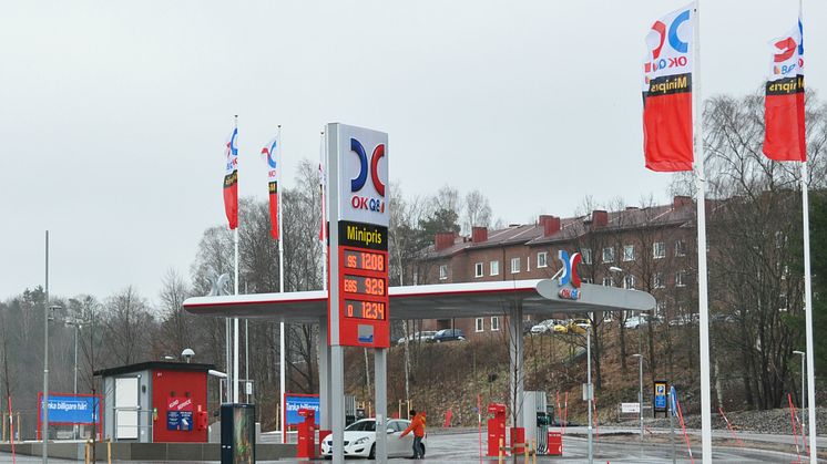 OKQ8 inviger nybyggd automatstation i Borås