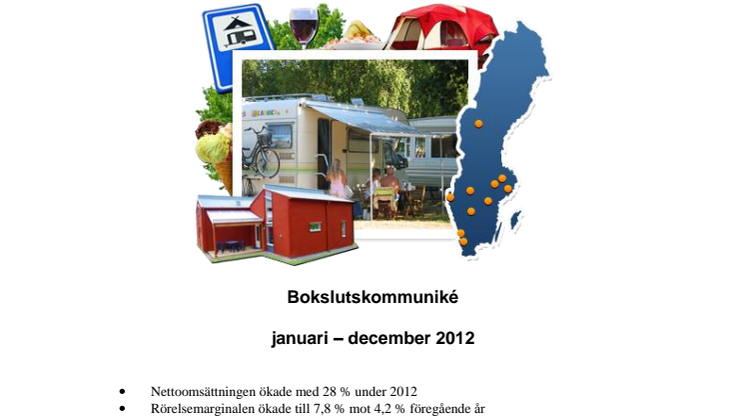 Bokslutskommuniké januari – december 2012