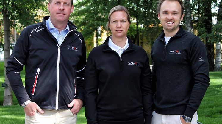 Kinexits grundare Bob Wiersma, Jenny Johansson och Chris Månsson.