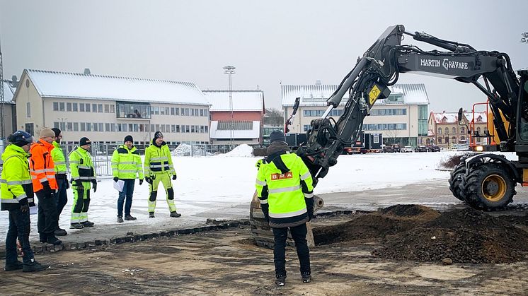Vid årsskiftet påbörjade BRA Mark sitt första projekt i Varberg. 