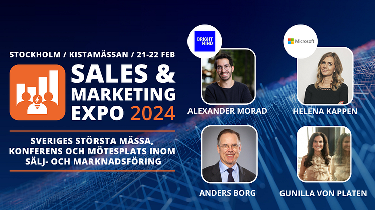 Stark talaruppställning på Sales & Marketing Expo