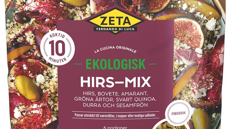 Ny, ekologisk Hirs-mix från Zeta