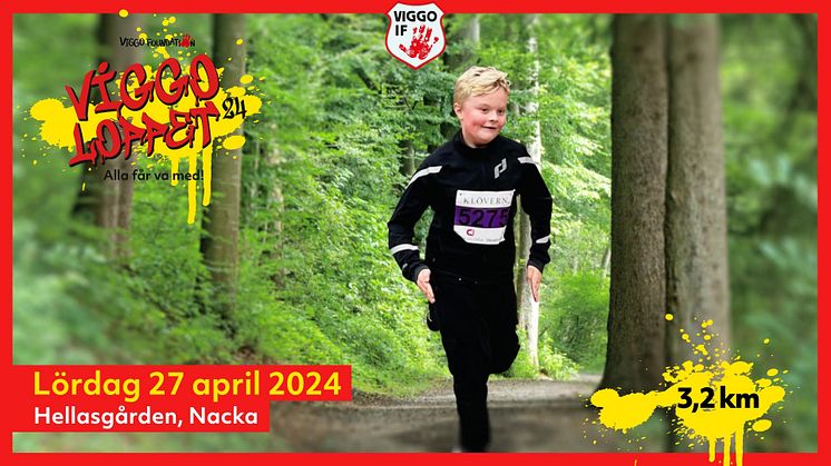 Nu öppnar anmälan till Viggoloppet den 27 april i Hellasgården, Nacka