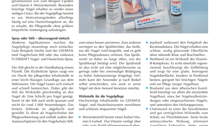 Es geht auch einfach! Präparate zur Nagelpflege