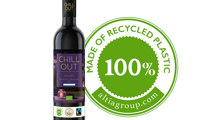 CHILL OUT inför 100% rPET – Samtliga vinflaskor blir helt cirkulära