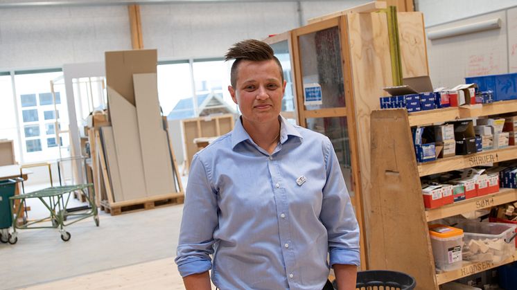 Maibritt Kristiansen brænder for at udvikle de unge, så de kan blive dygtige håndværkere. 