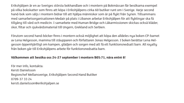 Gamla böcker på Bokmässan blir nytt hopp till flyktingar