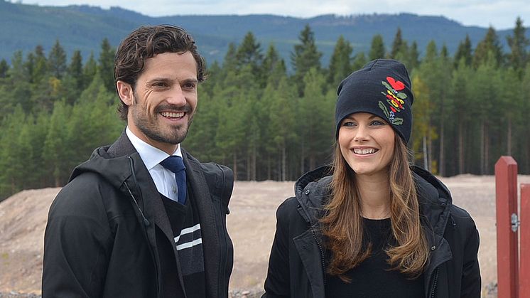 Prins Carl Philip och Prinsessan Sofia vid sitt förra besök i Dalarna           Foto: Länsstyrelsen Dalarna  H. Blixt