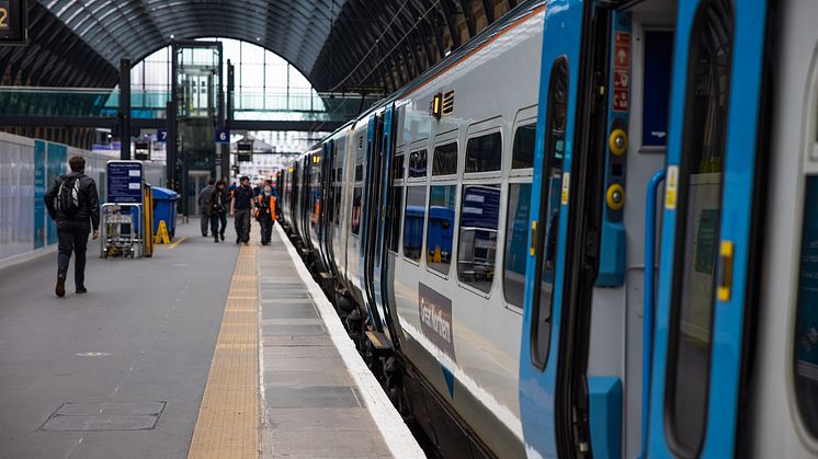 Class 365 waiting for final run out of King's Cross