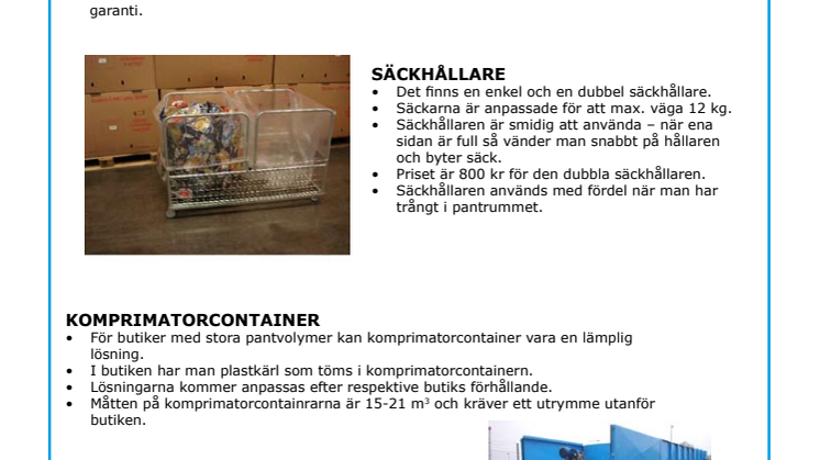 Fakta ny logistiklösning 